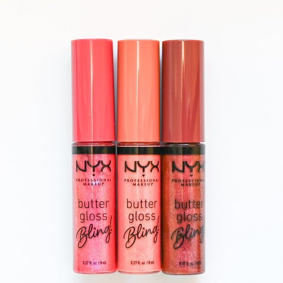 NYX Butter Gloss Bling Set of 3 Lip Glosses - Picture 1 of 1